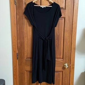 LOFT black cotton dress size large